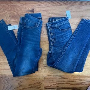 GAP NWT 2 pairs of jean jeggings size 10